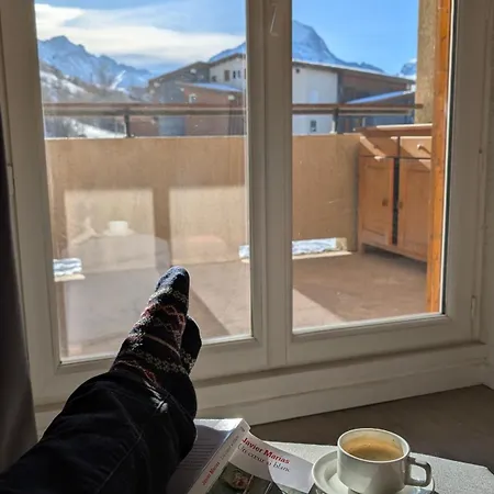 Cozy T1 With Balcony On The Snow Front Appartement Les Deux Alpes